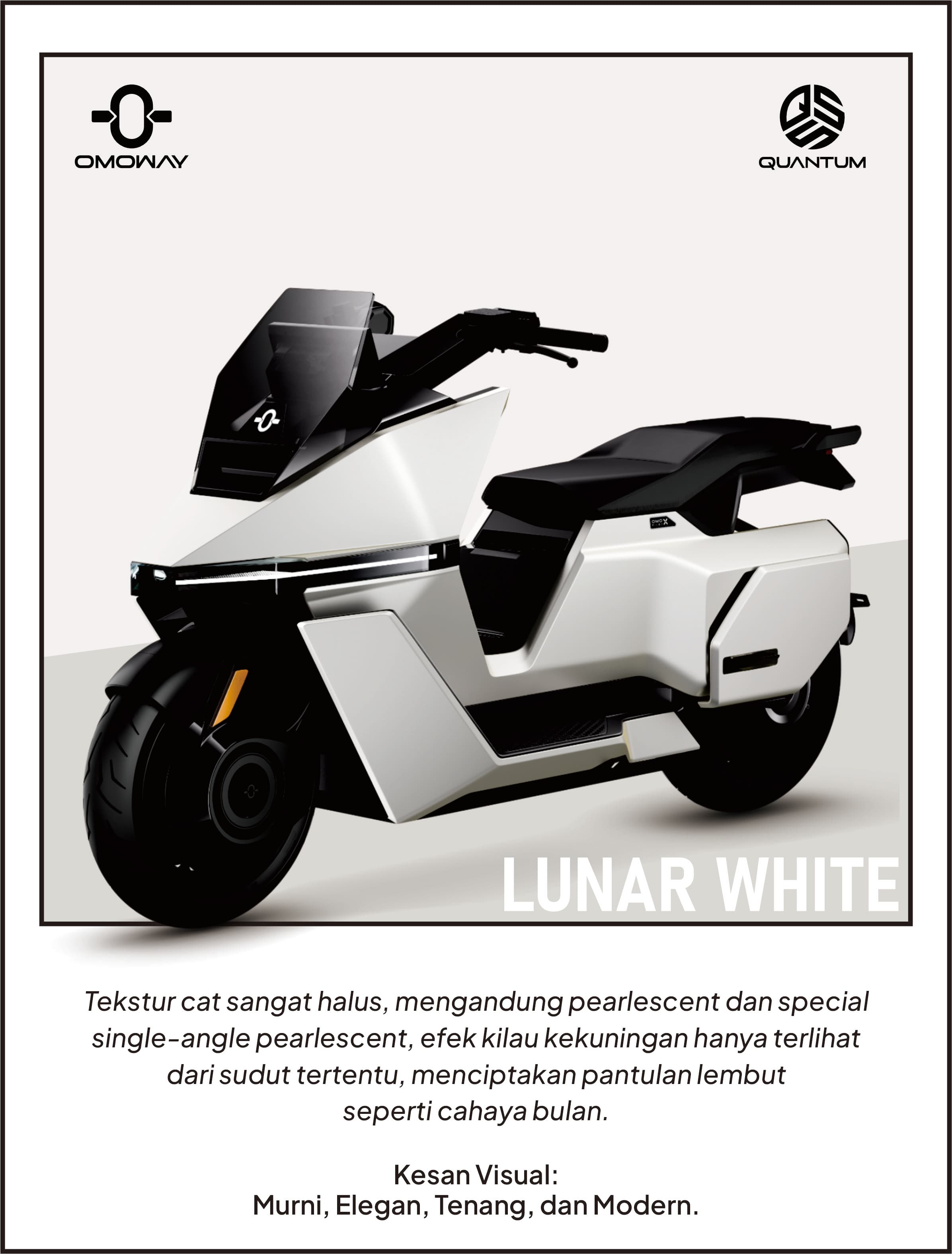 OMO X warna Lunar White
